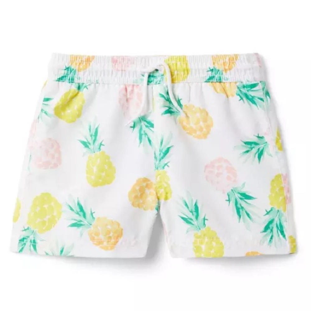 JANIE and JACK RECYCLED PINEAPPLE SWIM TRUNK